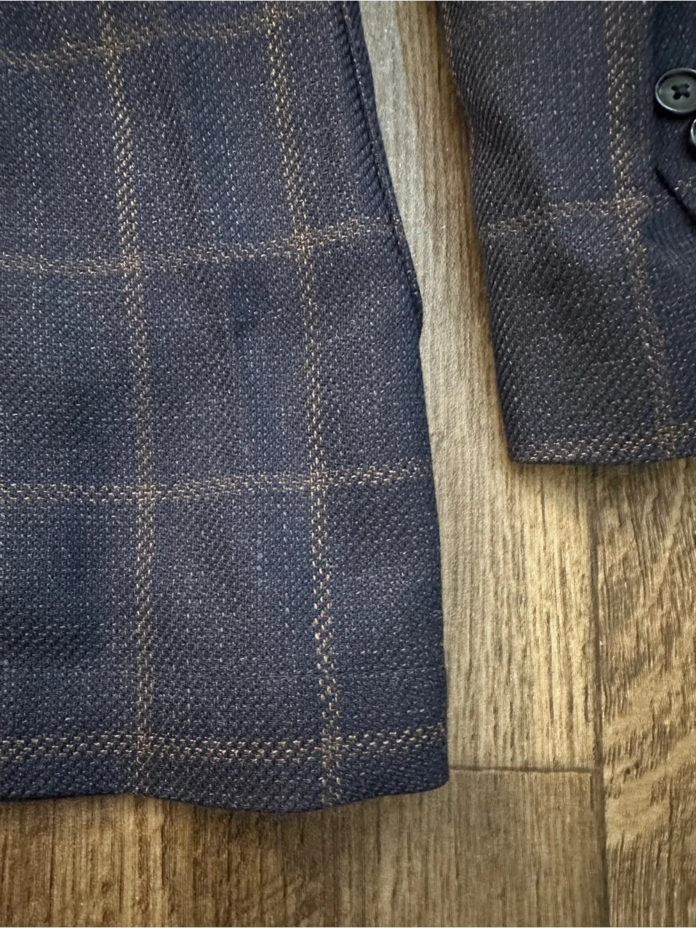 Stafford 60% Wool 40% Cotton Classic Fit Sport Coat Blazer Men’s 52 R Navy